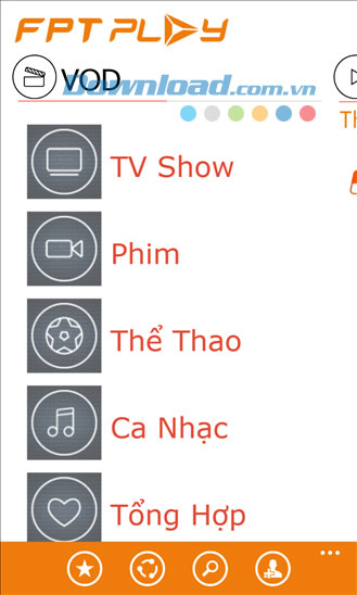 fpt play cho windows phone