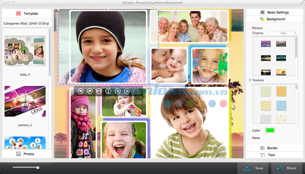 Voilabits PhotoCollageMaker cho Mac