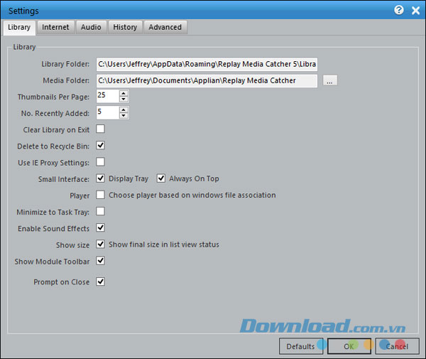 Lịch sử Replay Media Catcher