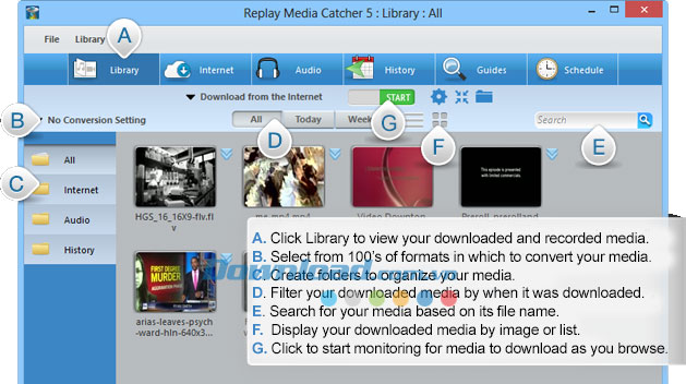 Lịch sử Replay Media Catcher