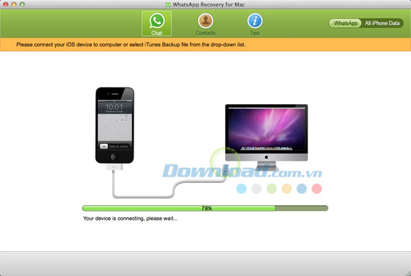 Tenorshare WhatsApp Recovery cho Mac
