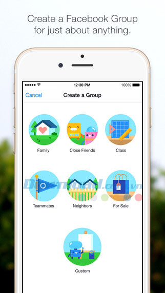 Facebook Groups cho iOS