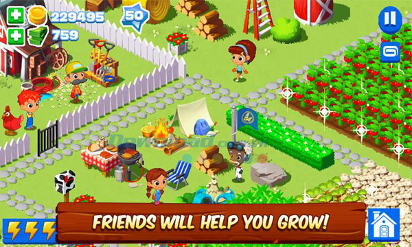 Trông cây cùng bạn bè cực vui với Green Farm 3
