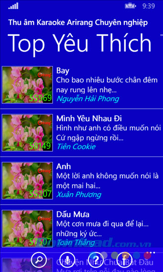 Singer Karaoke cho Windows Phone