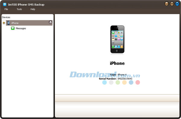 ImTOO iPhone SMS Backup