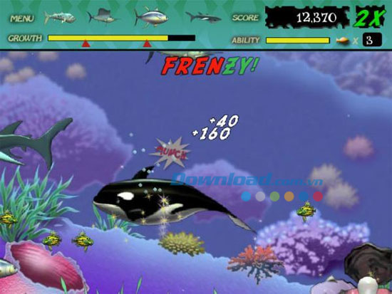 Feeding Frenzy là tựa game cá lớn nuốt cá bé cổ điển rất được yêu thích