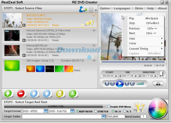 RZ DVD Creator