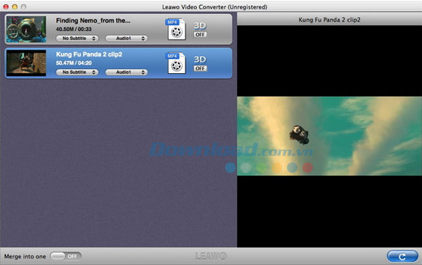 Leawo Video Converter cho Mac