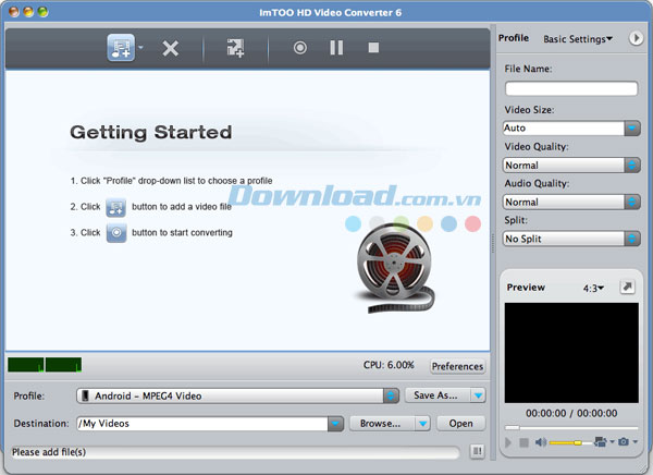 ImTOO HD Video Converter cho Mac