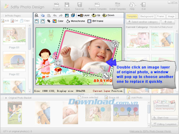 Thiết kế sách ảnh và ảnh lịch ấn tượng 5DFly Photo Design