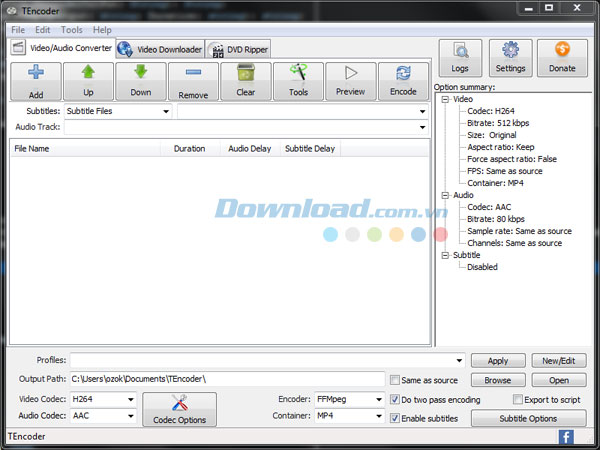 TEncoder Video Converter