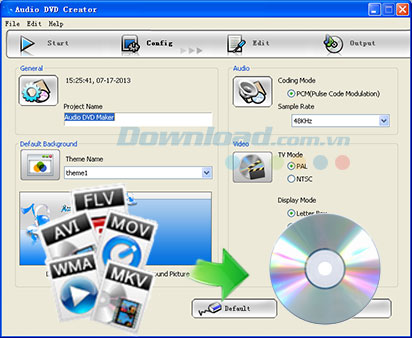 Ghi đĩa DVD dễ dàng Xinfire Audio DVD Creator