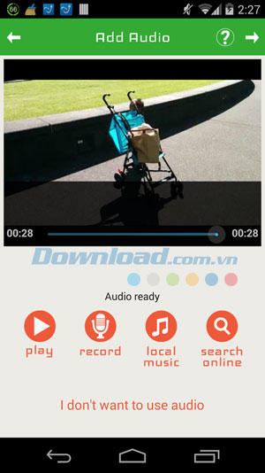 Thêm âm thanh, nhạc vào video PicPac