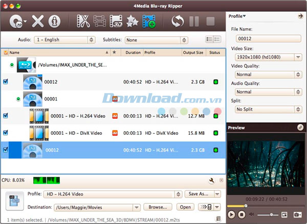 4Media Blu-ray Ripper cho Mac