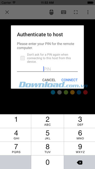 Kết nối bằng mã PIN