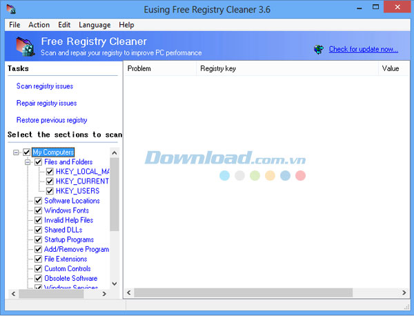 Eusing Free Registry Cleaner