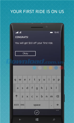 Uber cho Windows Phone