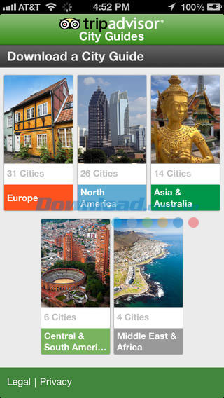 TripAdvisor Offline City Guides cho iOS