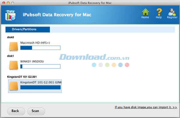 iPubsoft Data Recovery cho Mac