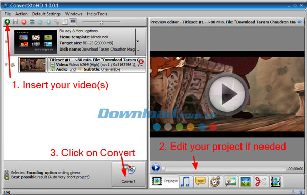 Chuyển đổi ConvertXtoHD