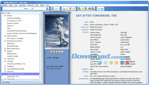 Giao diện chính All My Movies