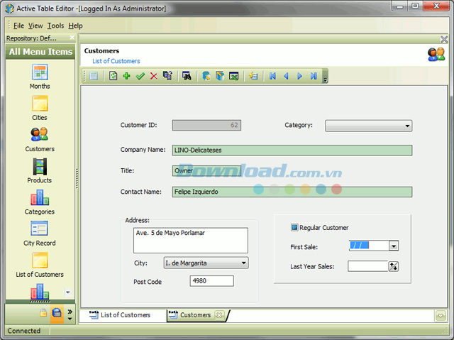Active Table Editor