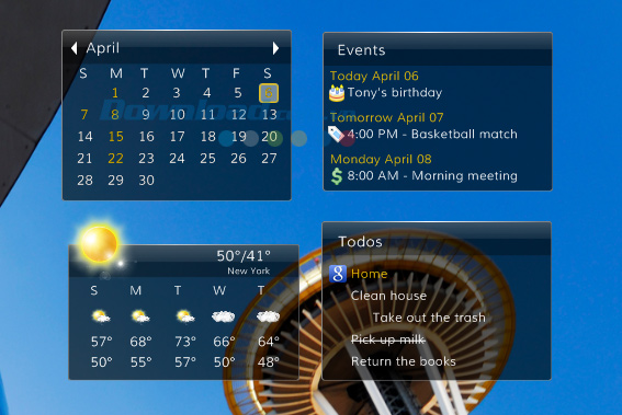 Desktop iCalendar