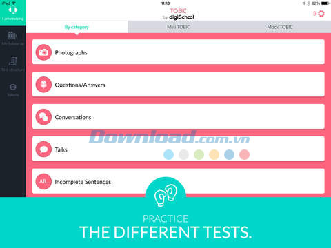 3 chế độ luyện thi