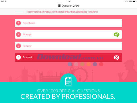 Bài thi theo chuẩn quốc tế