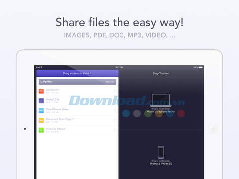 Instashare cho iOS