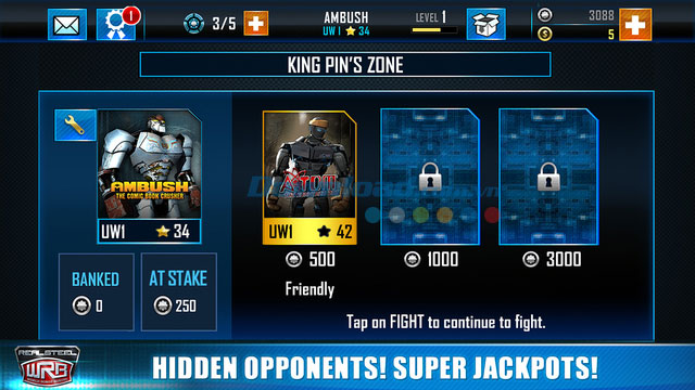 4 chế độ chơi Championship, Time Attack, Daily Exhibition và Free Sparring