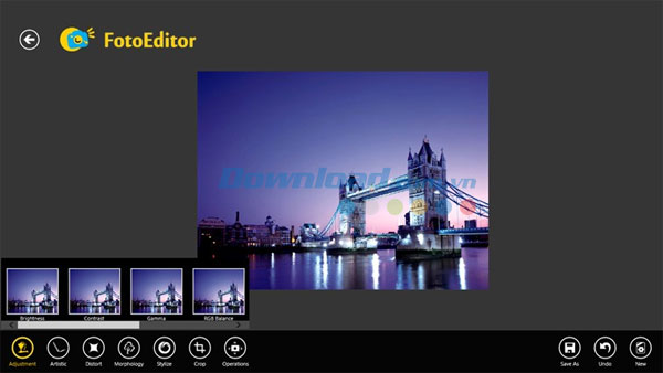 FotoEditor cho Windows 8