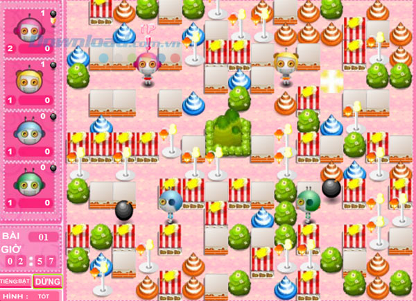 Bom IT - Trải nghiệm game đặt bom kinh điển và hấp dẫn trên máy tính. https://st.download.com.vn/data/image/2015/05/20/Bom-IT-3.jpg