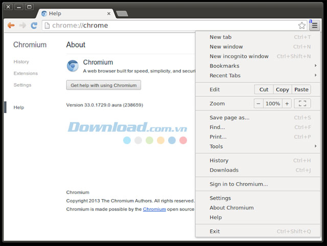 Chromium cho Linux