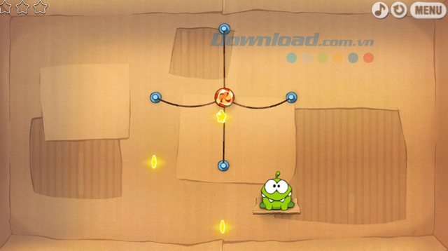 Giao diện chơi game Cut the Rope 2 Online