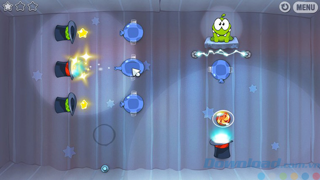 Những thử thách trong Cut the Rope cho Windows 8 Cut the Rope cho Windows 8