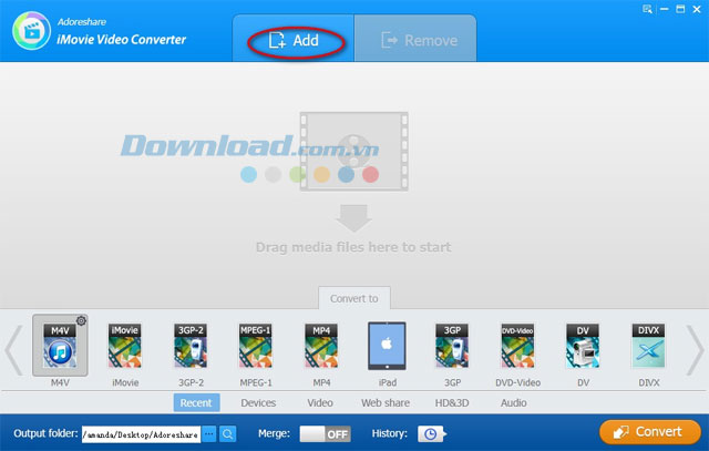 Adoreshare iMovie Video Converter 
