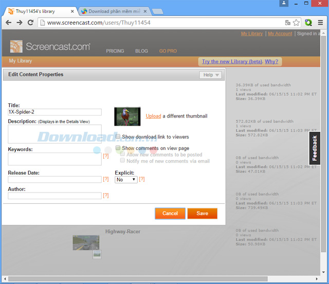 Screencast