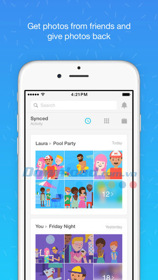 Moments cho iOS
