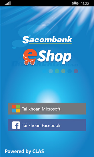 Sacombank eShop cho Windows Phone