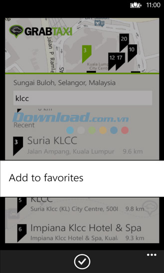 GrabTaxi cho Windows Phone