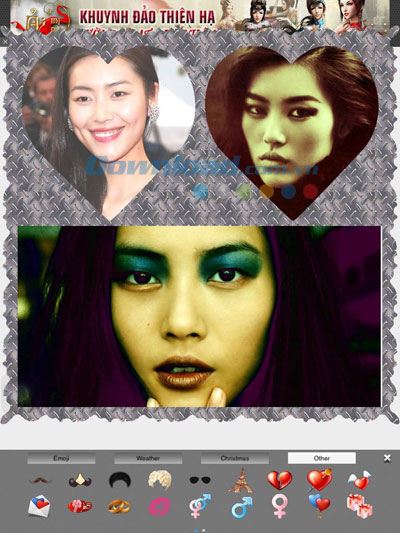 Trang trí ảnh bằng sticker