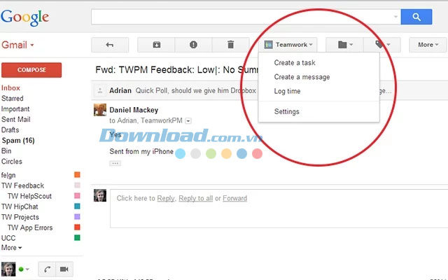 Teamwork cho Chrome