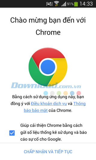 chrome Dev cho Android
