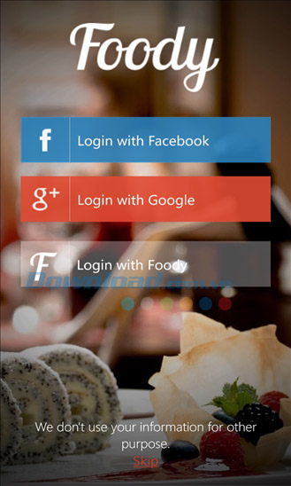 Foody cho Windows Phone