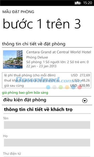 Agoda cho Windows Phone