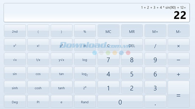 Phần mềm máy tính bỏ túi Calculator X8 Calculator X8