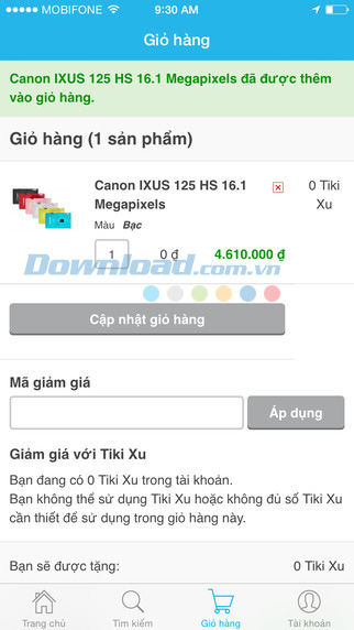 Tiki cho iOS