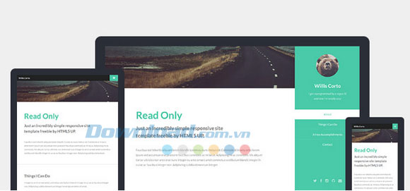 Giao diện của Read Only HTML5 UP