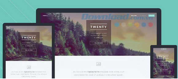 Giao diện của Twenty HTML5 UP